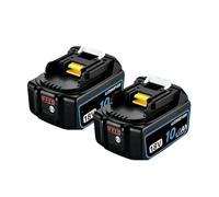 Batería De Herramienta Eléctrica De 18V 8Ah/10Ah/12Ah, Compatible Con Makita, Batería De 18V DGA404 DTW700 DHR202 DJV182 DDF487 DTD172 DHP489(2PCS 10.0Ah)