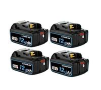 Batería De Herramienta Eléctrica De 18V, 8Ah/10Ah/12Ah, Compatible Con Makita, Batería De 18V DGA404 DTW700 DHR202 DJV182 DDF487 DTD172 DHP489(4PCS 12.0Ah)