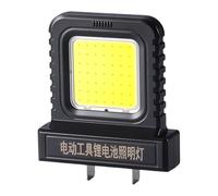 Batería de herramienta recargable, luz LED con soporte ajustable, 2 ajustes de brillo para taller, camping, herramienta eléctrica, luz de batería