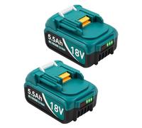 Batería de ion de litio de repuesto para Makita BL1855B BL1860B BL1860 BL1850B BL1850B BL1850 BL1840 BL1830 BL1815 194205-3 LXT400 (5500 mAh)