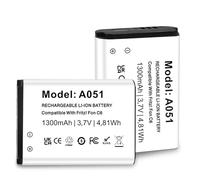 Batería de ion de litio para AVM Fritz!Fon C6/Telekom A051, compatible con Fon C6 Fon DECT Telekom (repuesto para FRA051 y A806), 2 unidades