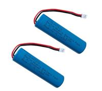 Batería de ion de litio recargable de 2600 mAh 9,62 Wh con conector PH 2.0/2P para Croove B0143KH9KG Voice Amplifier Replacement Battery, PH2.0 2Pin Plug 3,7v 18650 batería - 2 unidades