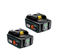 Batería De Iones De Litio De 18 V Y 9000 MAh For Herramientas Eléctricas, Compatible Con Makita(2PCS6Ah)