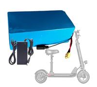 Batería De Iones De Litio De 36 V Y 13 Ah para Bicicleta Eléctrica con Cargador Y Protección BMS Integrada, Batería para Patinete Eléctrico, Batería De Litio De Repuesto 10S5P T+JST