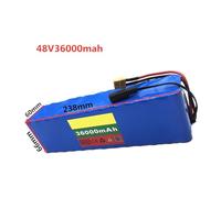 Batería De Iones De Litio De 48 V Y 36 Ah para Bicicleta Eléctrica, Batería De Repuesto De Litio para Hoverboard, Compatible con Kits De Motor De Menos De 1500 W, Alta Capacidad Y Larga Duración T