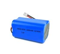 Batería de iones de litio de 7,4 V y 4400 mAh, batería recargable de repuesto RC integrada 18650 x 4 celdas para avión, bricolaje, luces de pesca, timbre, ventilador de mano, radio, altavoces, etc.