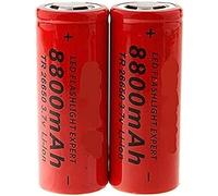 Batería De Iones De Litio De Alta Potencia 26650 3.7v 8800mah, Recargable para Linternas Luces LED Timbres Cámaras De Video Controles Remotos Baterías 2pcs