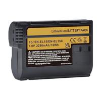 Batería De Iones De Litio EN-EL15C + Cargador De Batería Dual, Compatible Con Nikon, EN-EL15 EL15A MH-25 MH-25a Z5 Z6 II Z7 Z7II Z8 D600 D750 D800E D810 D7100(1x Battery)