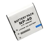 Batería de Iones de Litio for cámara, 3,7 V/1500 mAh, Compatible con Casio NP-40, CNP-40, NP-40DBA y NP-40DCA.(6000mah)