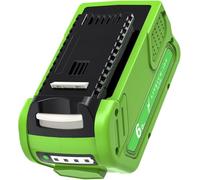 Batería de iones de litio GreenWorks 6.0 Ah 40 V 29462 compatible con Greenworks G40B2 29727 29462 29252 29472 25312 25322 G-MAX herramientas eléctricas y herramientas de jardín y eléctricas