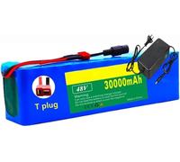 Batería De Iones De Litio Para Bicicleta Eléctrica, 48 V, 30 Ah, 13S3P, Para Patinete Eléctrico, Con BMS Integrado Y 54,6 V. 48V 30Ah,T