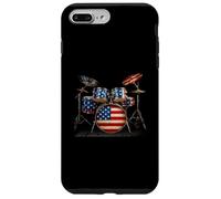 Batería de la bandera estadounidense 4 de julio Batería patriótica de EE. UU Carcasa para iPhone 7 Plus/8 Plus