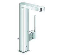 Mezclador monomando de lavabo Grohe Plus, tamaño L, proyección de 120 mm, giratorio, juego de desagüe, 23851003, Color: cromado