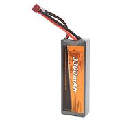 Batería de Lipo RC, 3300 mAh de alta capacidad de descarga de 35 C, batería recargable RC con conector T para 1:10 1:12 1:8 modelos de coches de carreras RC vehículo juguete aficionado