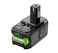 Batería De Litio 18V 8000mAh Alta Capacidad Para Herramientas Inalámbricas Reemplazo Compatible Con Ryobi Para P108 P102 P103 P105 P109 Taladro Sierra Atornillador Taller(1PCS)