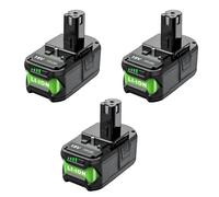 Batería De Litio 18V 8000mAh Alta Capacidad Para Herramientas Inalámbricas Reemplazo Compatible Con Ryobi Para P108 P102 P103 P105 P109 Taladro Sierra Atornillador Taller(3PCS)