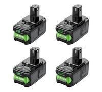 Batería De Litio 18V 8000mAh Alta Capacidad Para Herramientas Inalámbricas Reemplazo Compatible Con Ryobi Para P108 P102 P103 P105 P109 Taladro Sierra Atornillador Taller(4PCS)