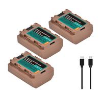 Batería De Litio: 2280 MAh NP-FZ100 NPFZ100 NP FZ100 Batería con Entrada Tipo C, Compatible con Sony, For A7 III, Alpha A7R III, A7R IV, A9, A6600 A7R3 A7S3(3xBattery)