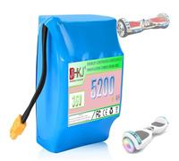 Batería de Litio 36V y 4,4Ah/5,2Ah para Patinete eléctrico, con Conector XT60, baterías 36 voltios para Hoverboard, Compatible Kits conversión Motor 50W a 200W
