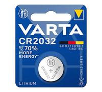 Batería de Litio 3V CR2032 Ø20,0x3,2mm (Blister 1 Unidad) Ideal para Relojes, calculadoras y Dispositivos electrónicos pequeños.