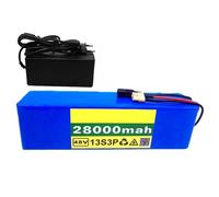Batería de Litio 48 V, 28 Ah 13S3P, batería Iones 18650, con Cargador + BMS 30 amperios para Kit Motor Inferior a 1000 W