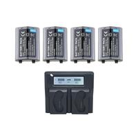 Batería De Litio + Cargador De Carga Rápida, Compatible con Nikon, For EN EL18a 18 D850 D800 D800E D4 D4S D5 D6(1Charger 4battery)