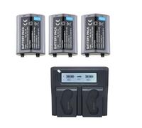 Batería De Litio + Cargador De Carga Rápida, Compatible con Nikon, For EN EL18a 18 D850 D800 D800E D4 D4S D5 D6(1Charger 3battery)