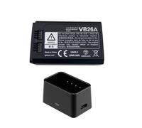 Batería De Litio, Compatible con Godox VC26 VB26 VB26A DC, Cargador De Batería De Iones De Litio De Repuesto USB De 3000 MAh Y 21,6 WH, Compatible con Flash Speedlite Godox V860III V1 V850III(Battery