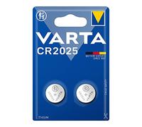 Batería de Litio CR2025 3V, Ø20mm x 2.5mm, Ideal para Relojes, Juguetes y Dispositivos electrónicos pequeños, Blister de 2 Unidades.