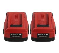 Batería De Litio De 2 Paquetes 22V 5.0Ah, Compatible con Hilti 21.6V 22V Herramientas Eléctricas Inalámbricas, Reemplazo para Taladros De La Serie B22
