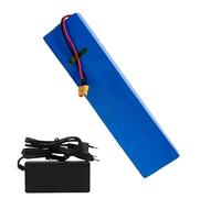 Batería de litio de 36 V 10 Ah, batería de iones de litio de 36 V, batería recargable de 36 V, 10 Ah con cargador y BMS para kit de motor de 0 a 400 W, 36 V 10 Ah, XT60+DC