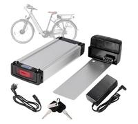 Batería De Litio De 36V Y 15,6Ah para Portaequipajes Trasero De Bicicleta Eléctrica, Paquete De Baterías Desmontable para Bicicleta Eléctrica con Cargador 36V 15.6Ah