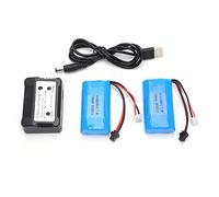 Batería de Litio de 7,4 V y 1500 mAh, batería Recargable de Iones de Litio 15C para Coches, Barcos y Aviones RC con Enchufe SM, Fuente de alimentación de Modelos de Control Remoto