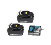 Batería De Litio De Repuesto, 5 Ah-9 Ah, Compatible Con Makita, Batería De 18 V BL1830B, BL1850B, BL1850, BL1840 Y BL1860(M 6AhX2-ChargerX1)