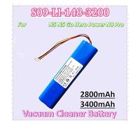 Batería De Litio For Aspiradora S09-LI-148-3200 De 14,8 V Y 2800 MAh/3400 MAh, Compatible Con Ecovacs N5, N5 Go, Hero Power Y N8 Pro, De Alta Capacidad.(2800mAh 3-wire plug)