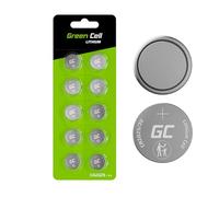Batería de Litio Green Cell CR2025 10x 160mAh 3V - Pastilla de Botón para Claves, Relojes, Mandos a Distancia, Balanza - Baterías Dispositivos Electrónicos