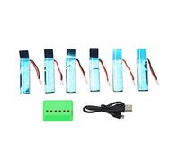 Batería de Litio Mtlavishness 3.7V 520mAh 30C con Cargador Repuestos de helicóptero RC de Alta Capacidad para XK K110S Fuente de energía confiable para un Tiempo de Vuelo