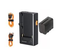 Batería De Litio NP-F960 970, Cargador Rápido, Compatible con Sokani, Godox, Luces De Video, Cámaras DSLR NP-F Y Monitores.(F970 Add Charger)