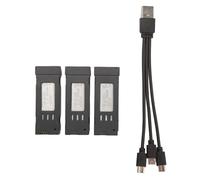 Batería de litio para aviones teledirigidos E58 L800 JY019 S168 y otros aviones teledirigidos con cable de carga 3 en 1, batería de larga duración, accesorios de repuesto para cuadricóptero (1800 mAh)