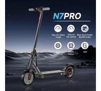 Patinete eléctrico N7PRO para adulto, Scooter ligero de largo alcance, 30km, 36V, 10,4 Ah, 350W, 350W 36V 10.4Ah