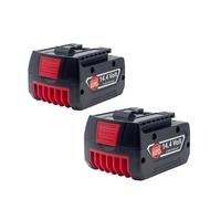Batería De Litio Recargable, Compatible Con Bosch, Herramienta Eléctrica De 14,4 V Y 4,0 Ah For GBH GDR GSR 1080 DDS180 BAT614G, Juego De Cargador De Batería De Iones De Litio De Repuesto(2pcs 4.0Ah)