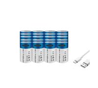Batería de litio recargable CR2 de 3,7 V y 600 mAh con carga rápida por USB, ideal for cámaras GPS y dispositivos médicos.(20pcs)
