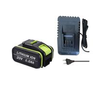 Batería de litio recargable de 20V y 6,0Ah, Compatible con herramientas eléctricas y de jardín Worx, WA3553/WA3551/WA3570/WA3553.1, de alta capacidad(6.0AhX1 chargerX1)