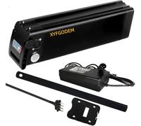 Batería de Litio Repuesto 24V, 36V y 48V, 8Ah, 10Ah, 12,5Ah, 15Ah, 17, 18Ah 20Ah, Plegable e integrada para Bicicleta eléctrica, con Cargador candado Seguridad