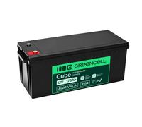 Batería de mantenimiento libre Green Cell AGM VRLA 12V 175Ah para barcos, fotovoltaica, paneles solares (532x207x220mm)
