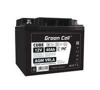 Batería de mantenimiento libre Green Cell Cube AGM VRLA IP54 12V 40Ah para cortacéspedes, scooters, barcos y sillas de ruedas