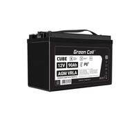 Batería de mantenimiento libre Green Cell Cube AGM VRLA IP54 12V 90Ah para autocaravanas, fotovoltaica, paneles solares y barcos