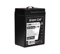 Batería de mantenimiento libre Green Cell Cube AGM VRLA IP54 6V 4.5Ah para sistemas de alarma, cajas registradoras, juguetes