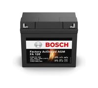 Bosch FA120 - Batería para Motocicletas AGM - 12V 250A 18Ah - Adecuada para motocicletas, motos de enduro, scooters, quads, motos de agua - Compatible M4F45, M4F41, 51814, 51913, BT19BL-BS, BT19BL
