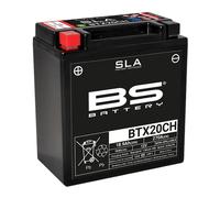BS Battery Batería de radiocódigo 300766 BTX20CH AGM SLA, Color Negro